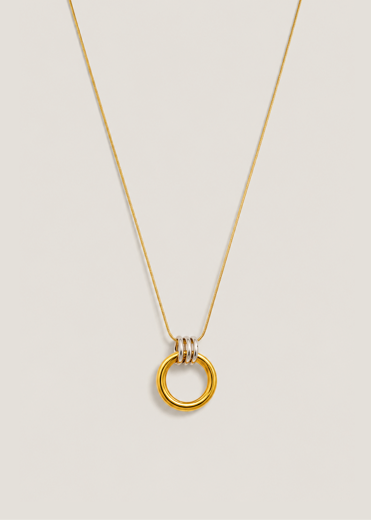 Eternal Intertwined Ring Necklace