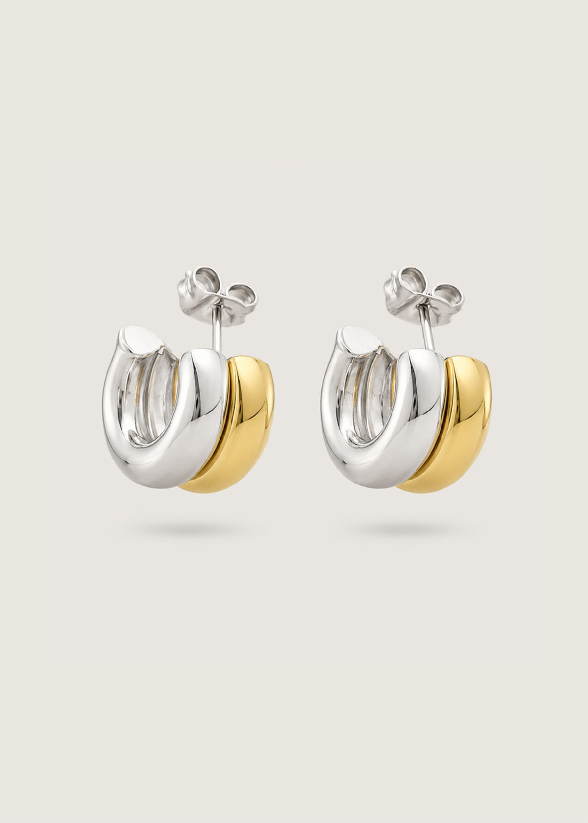 Layered Harmony Hoop Earrings