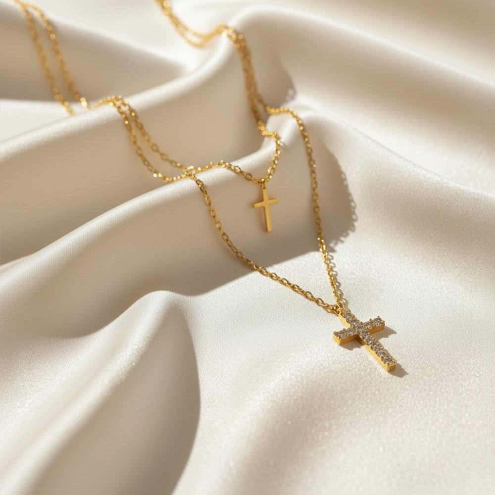 Pearl Cross Necklace