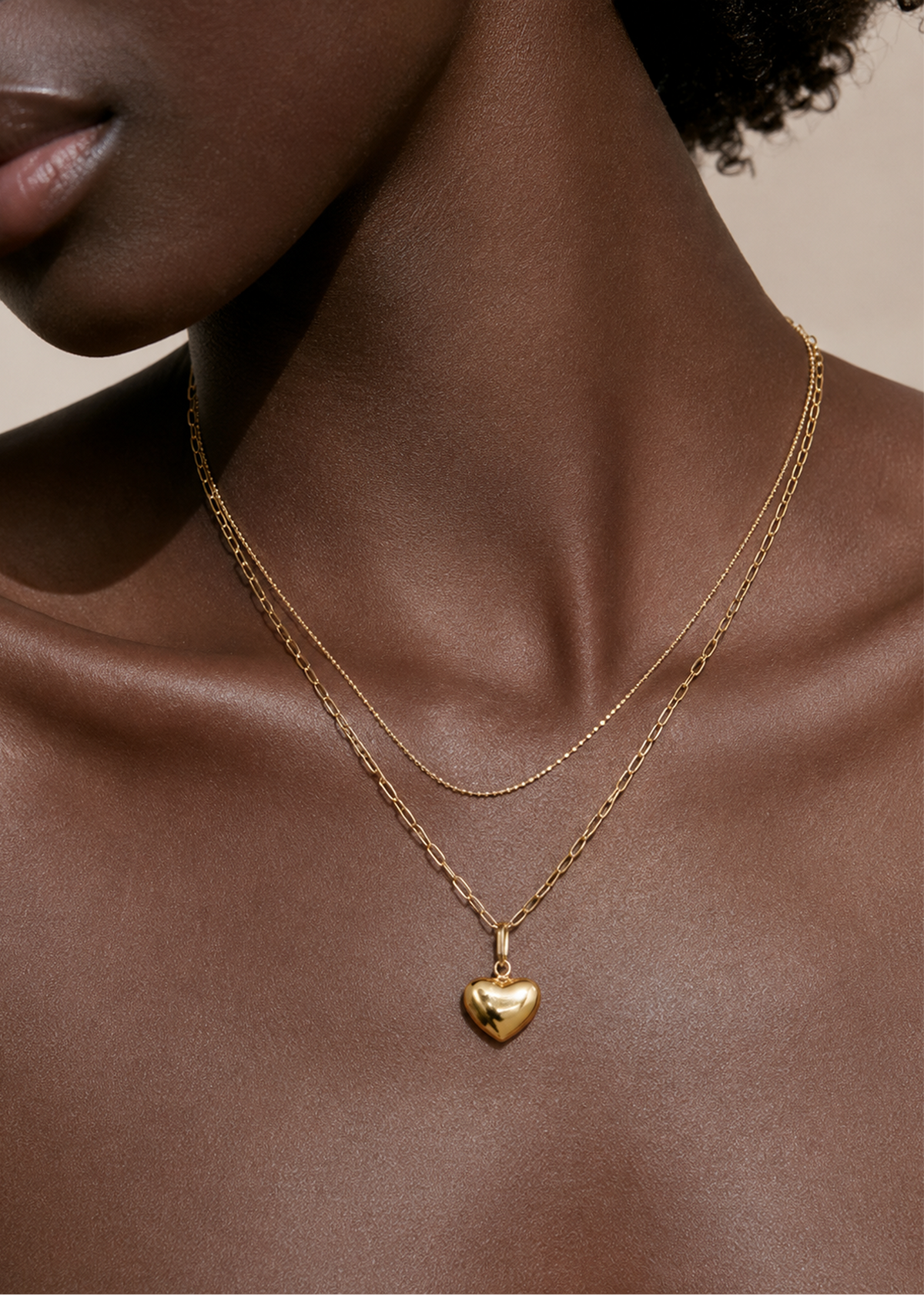 Refined Heart Pendant Necklace