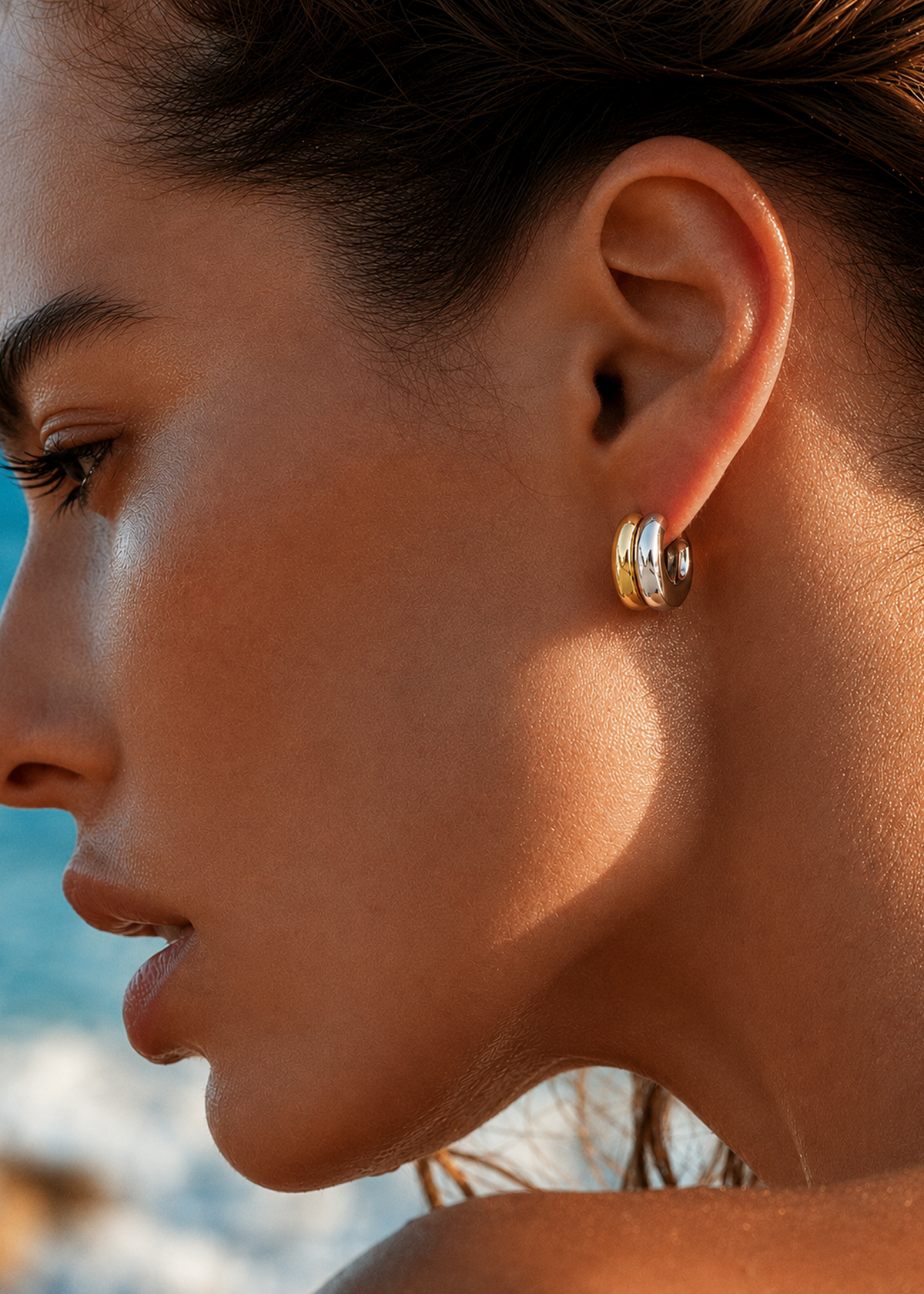 Layered Harmony Hoop Earrings