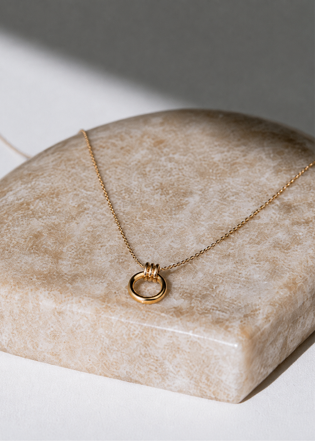 Eternal Intertwined Ring Necklace