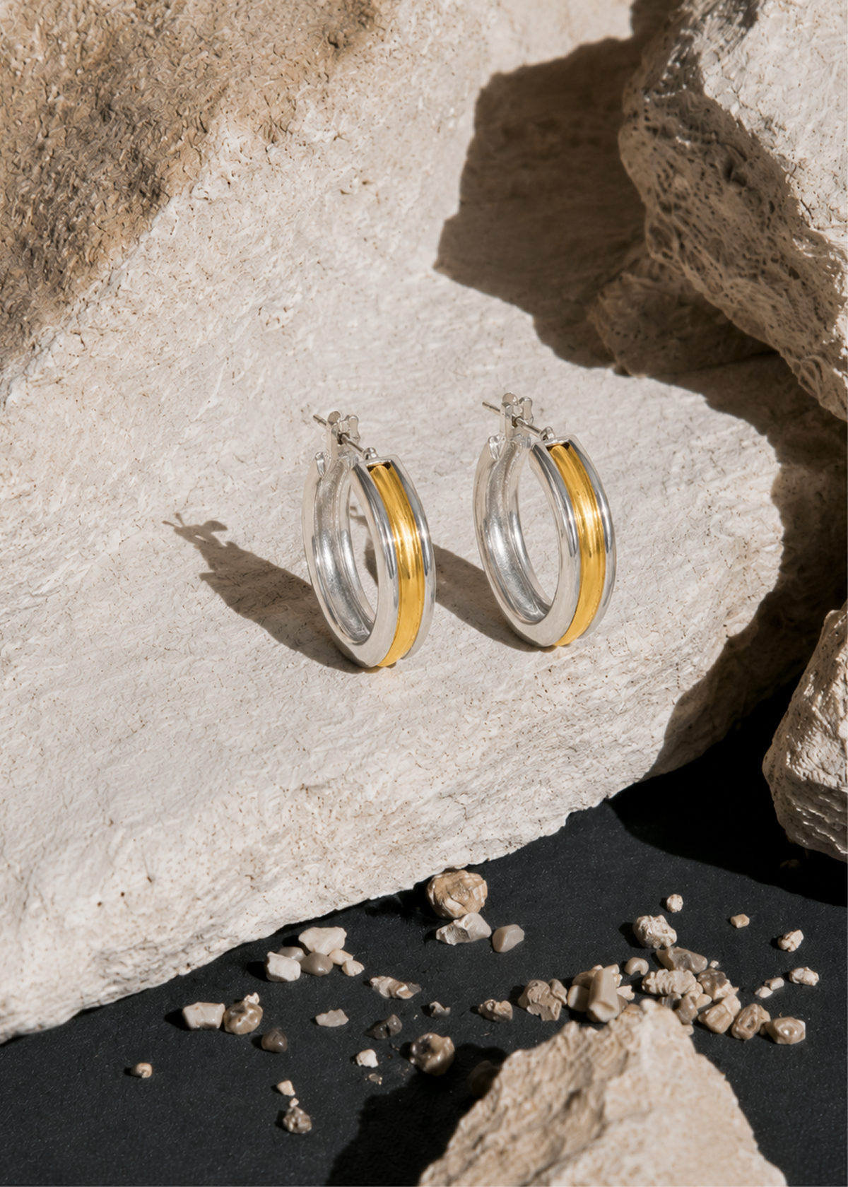 Striped Orbit Earrings