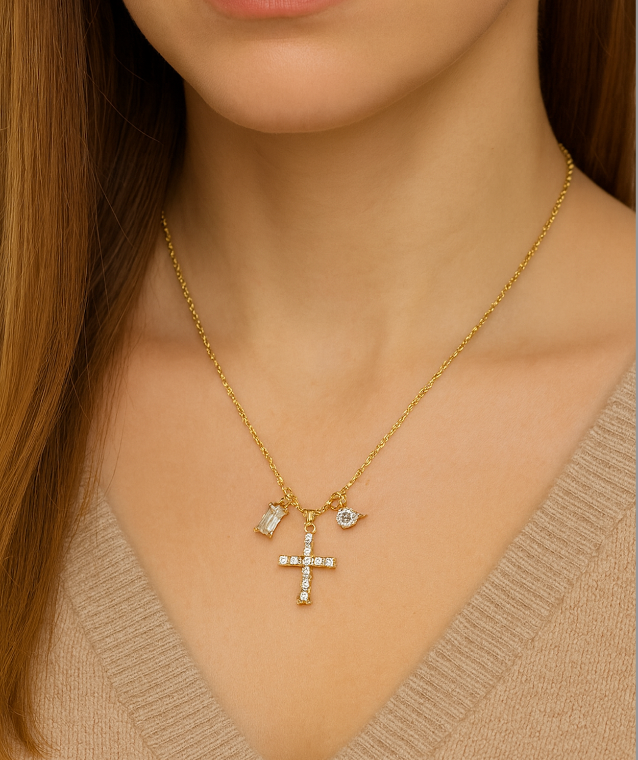 Cross Charm Necklace