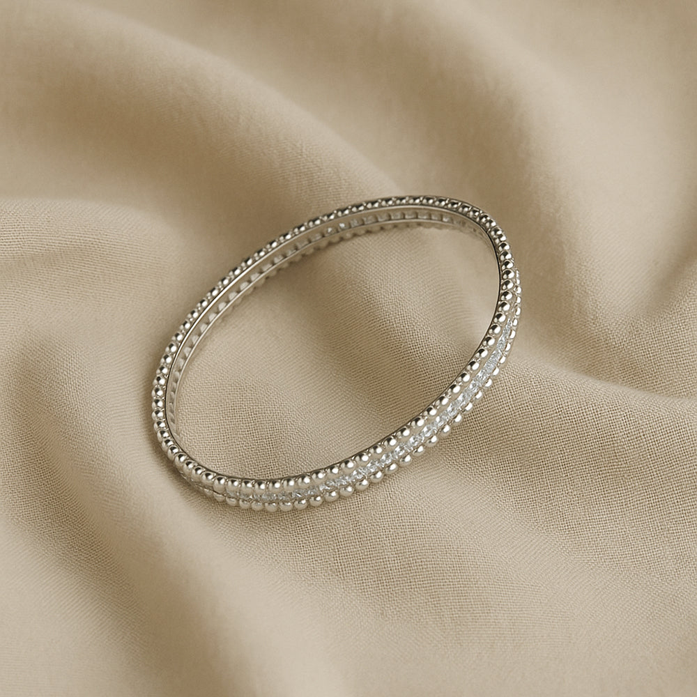 Double Row Crystal Bangle