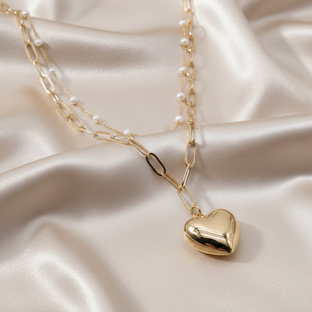 Refined Heart Pendant Necklace