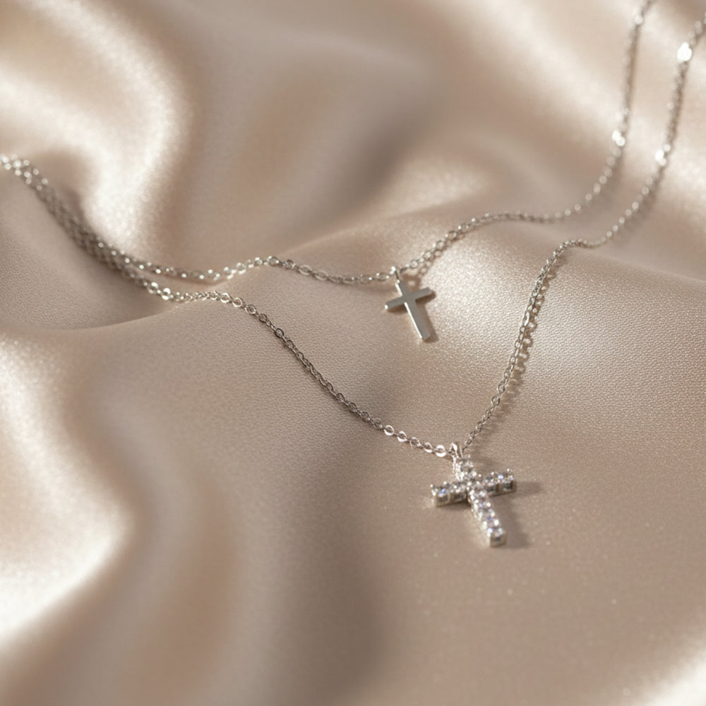 Pearl Cross Necklace