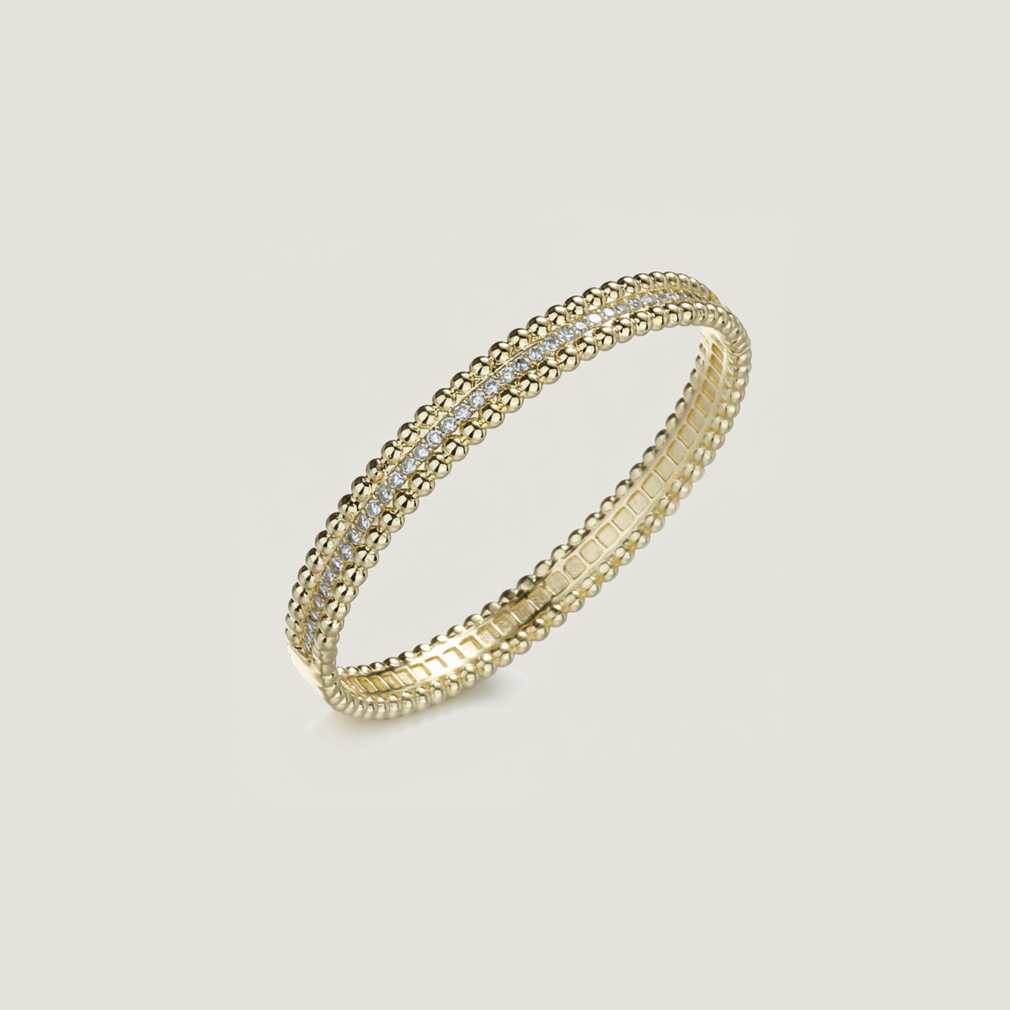 Double Row Crystal Bangle