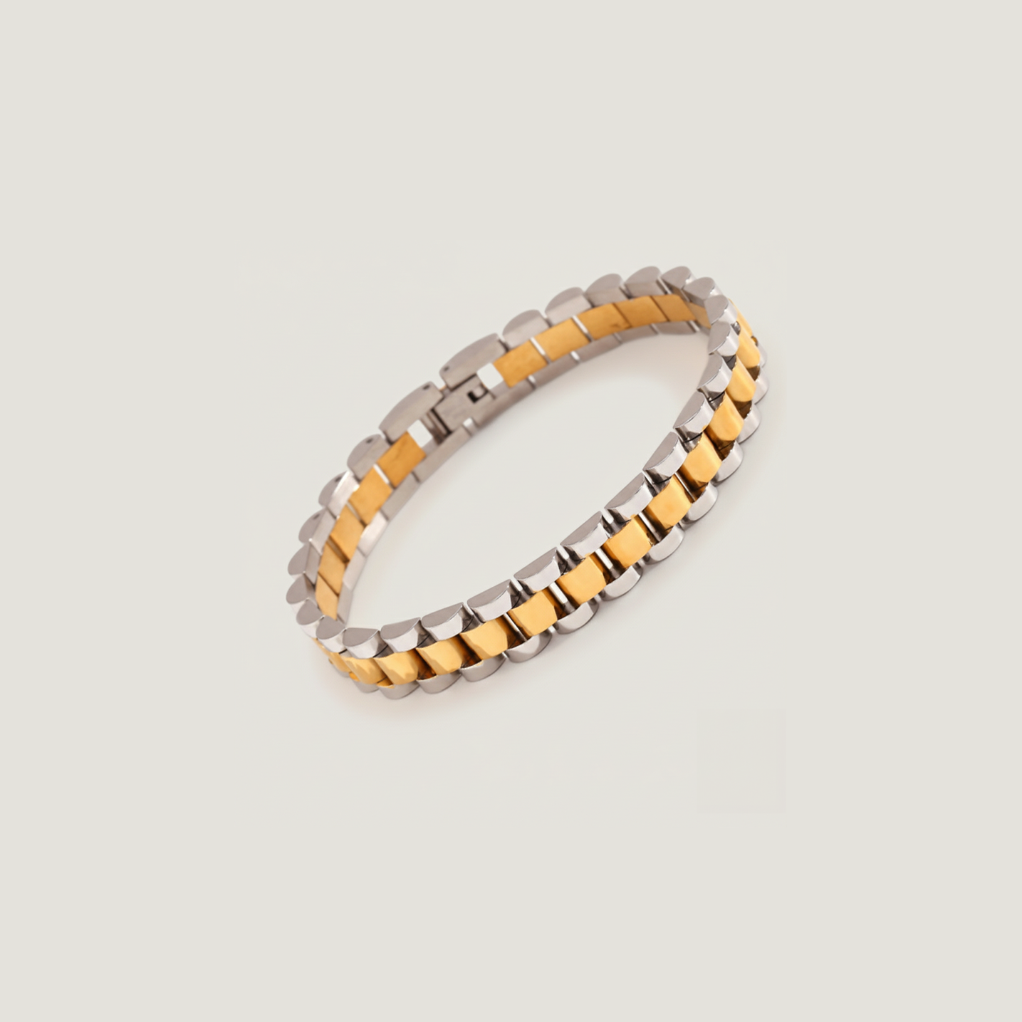 Dual Tone Link Bracelet