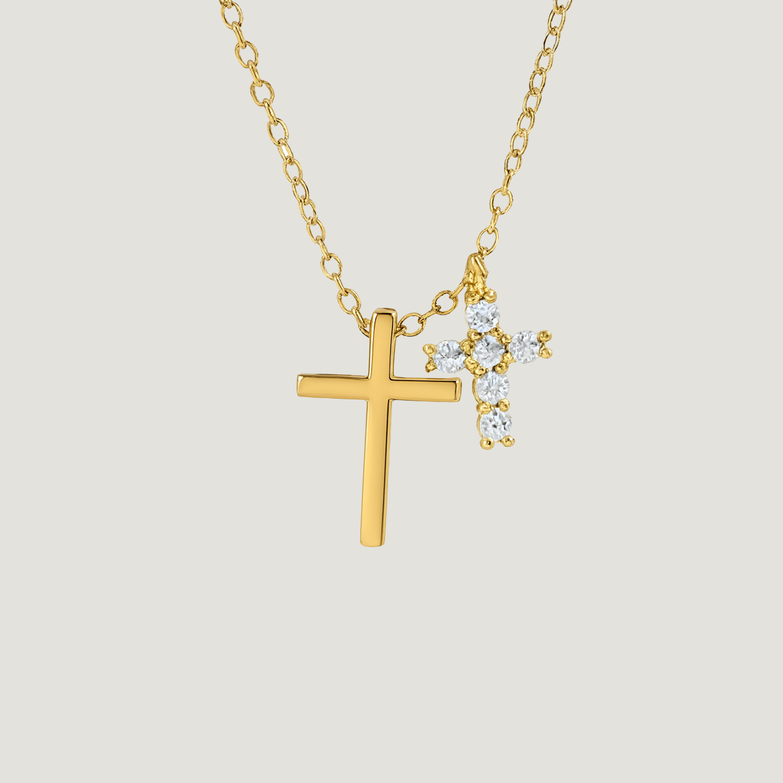 Cross Crystal Necklace