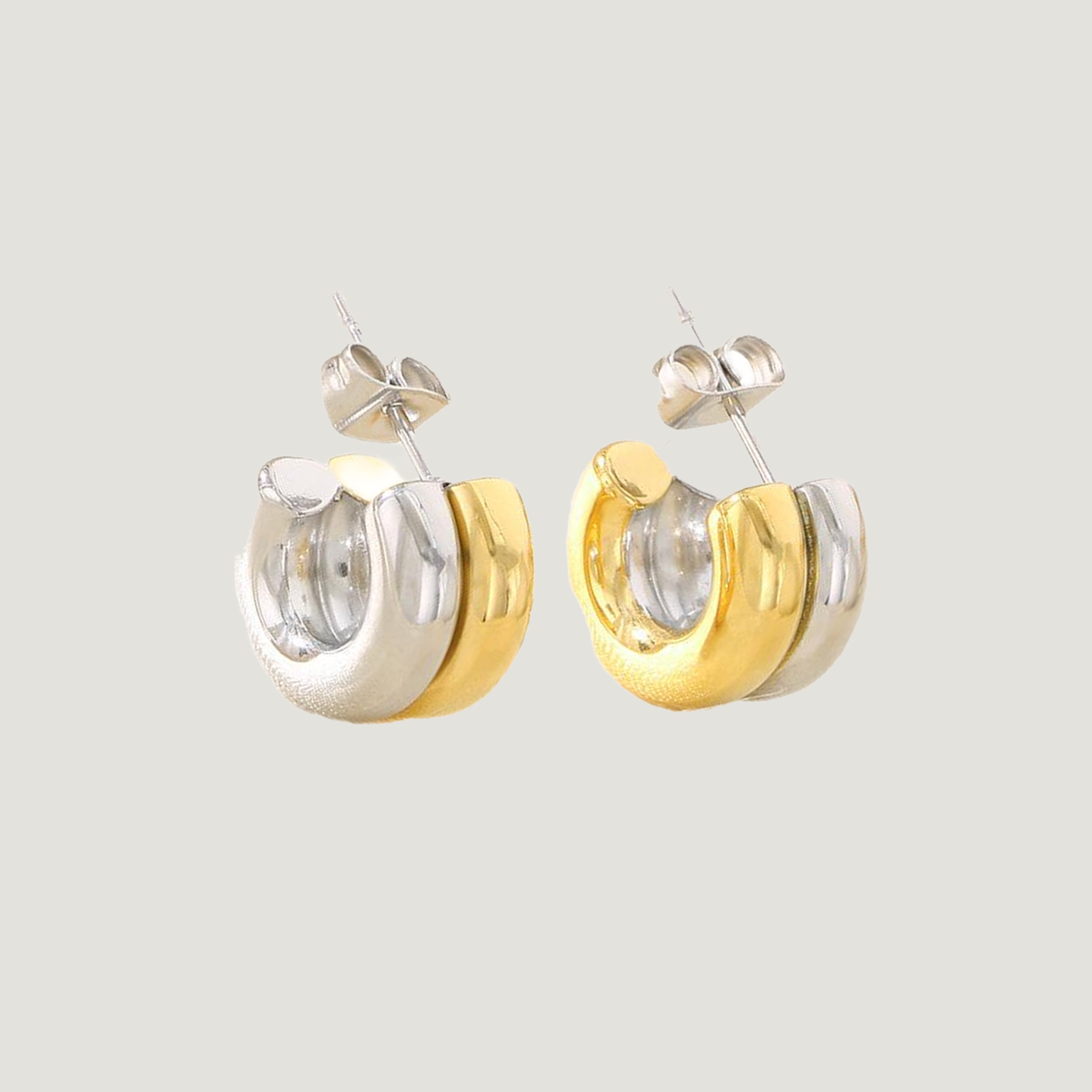 Layered Harmony Hoop Earrings