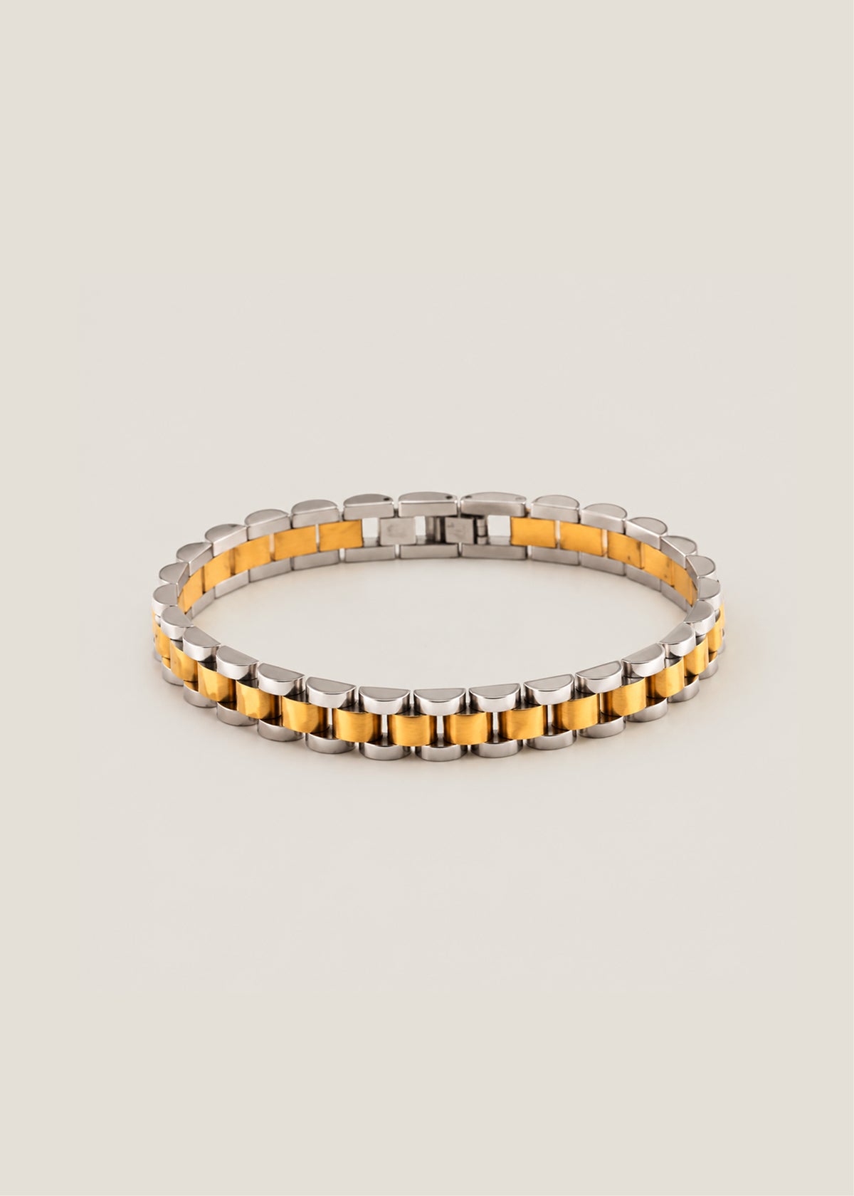 Dual Tone Link Bracelet