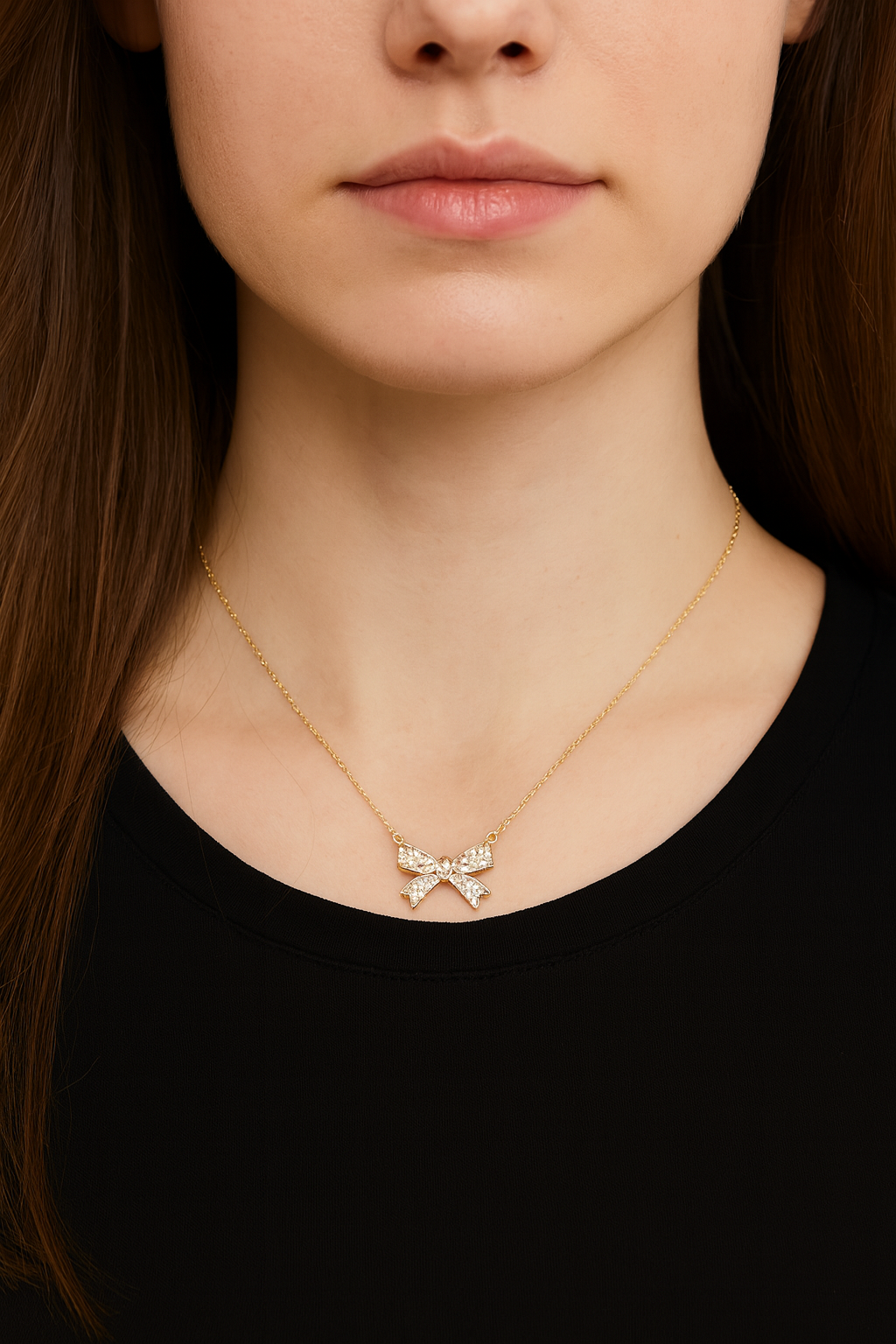 Graceful Bow Necklace