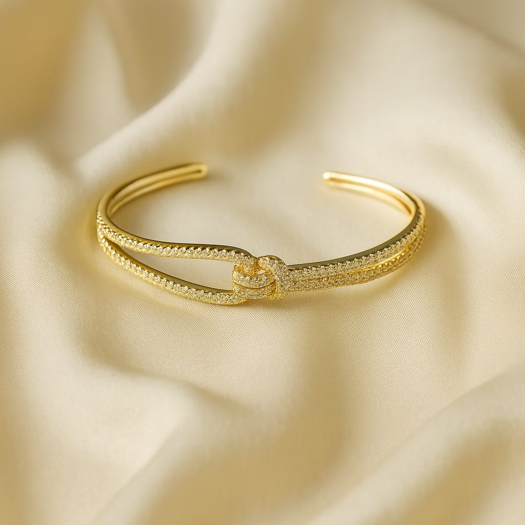 Knot Open Cuff Bracelet