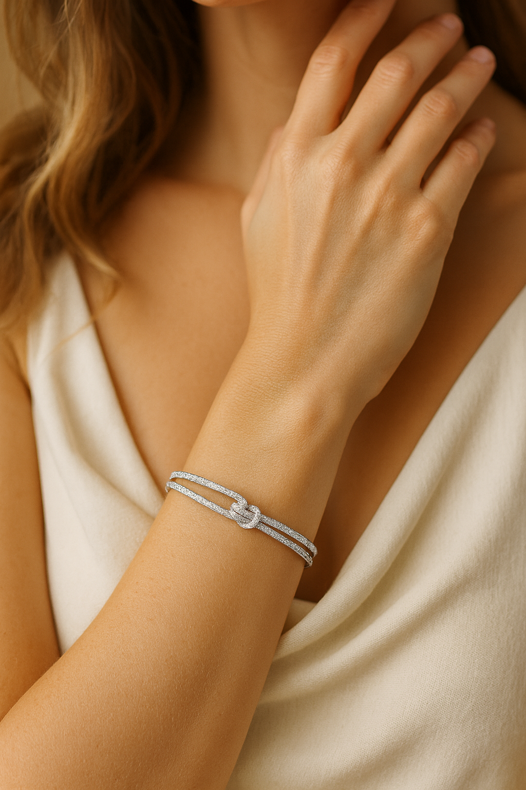 Knot Open Cuff Bracelet