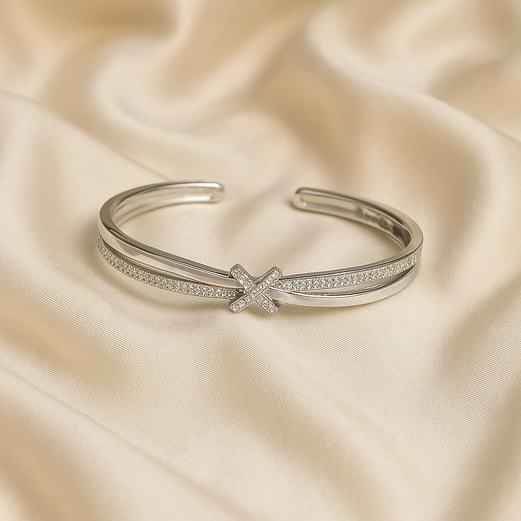 X-Cross Crystal Cuff