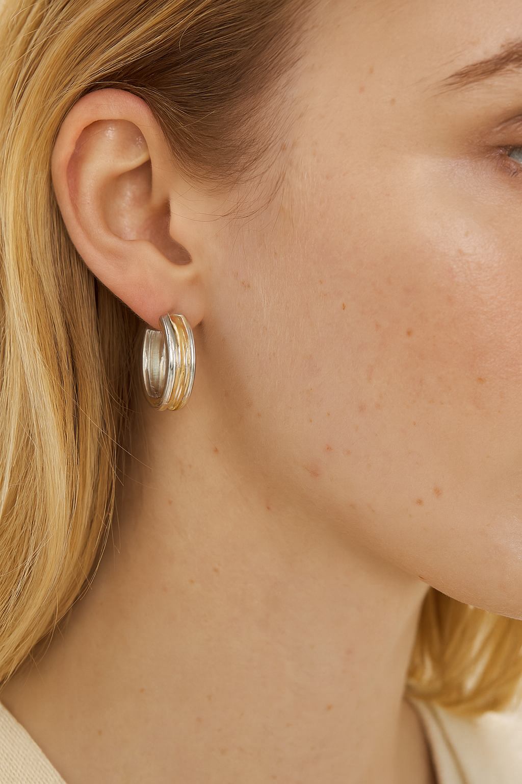 Striped Orbit Earrings