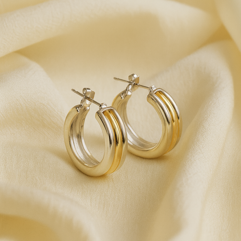 Striped Orbit Earrings