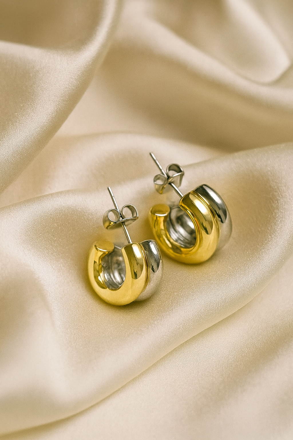 Layered Harmony Hoop Earrings