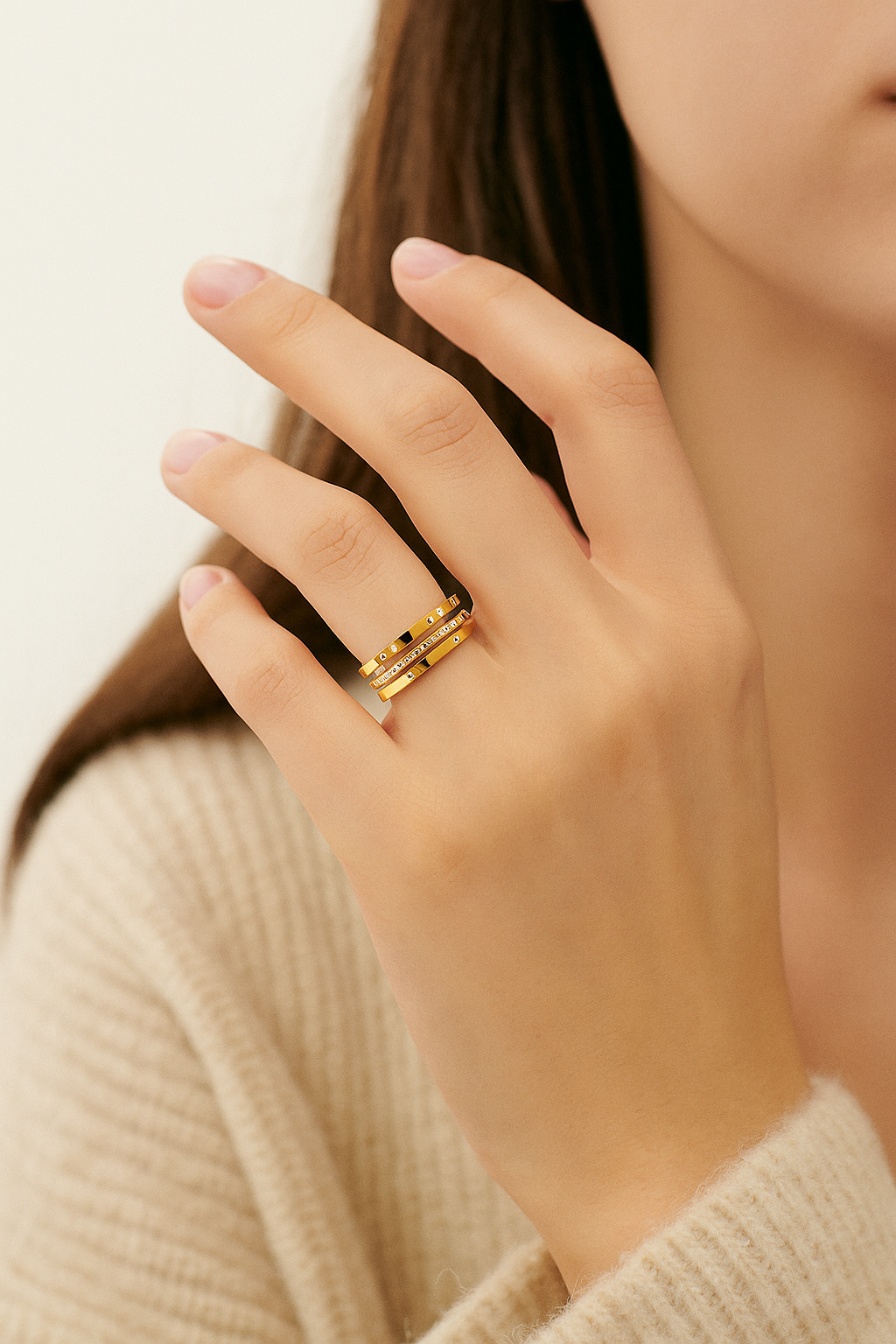 Knot Twist Statement Ring