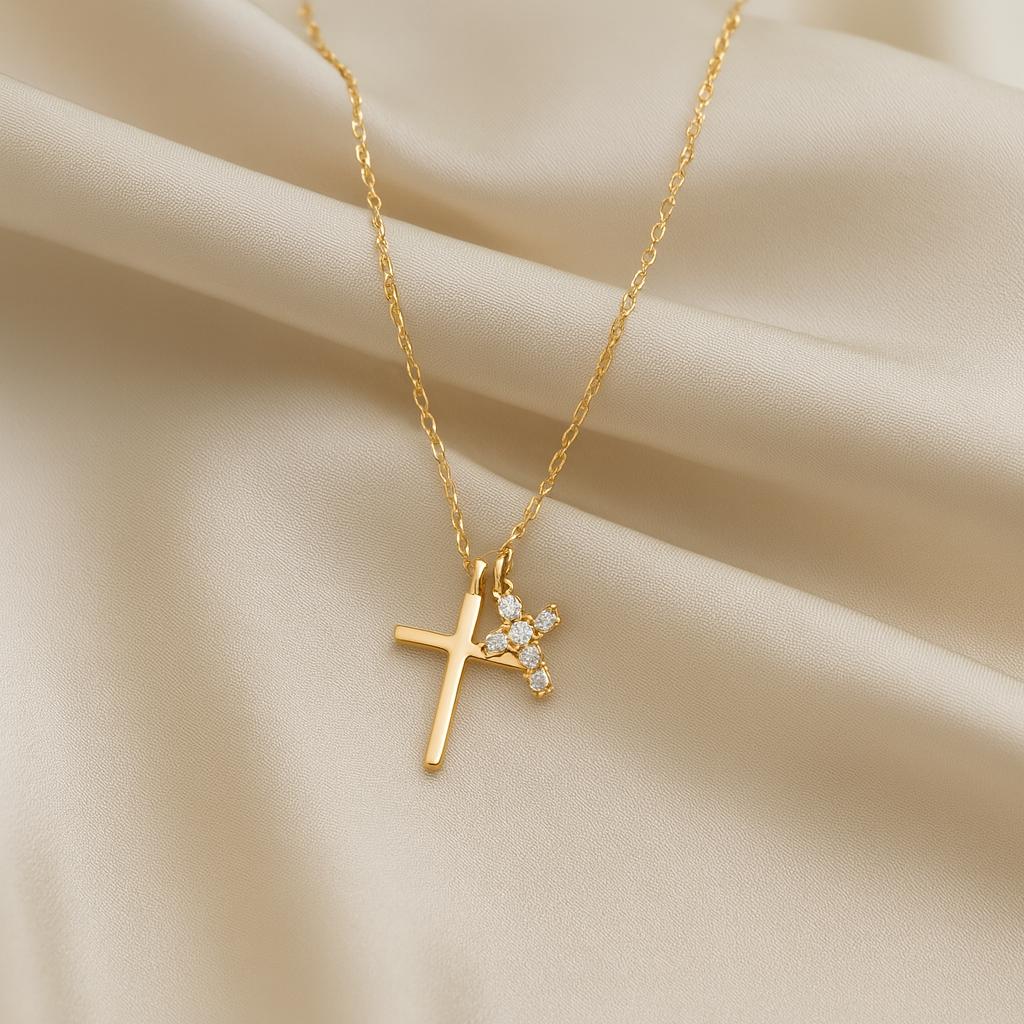 Cross Crystal Necklace