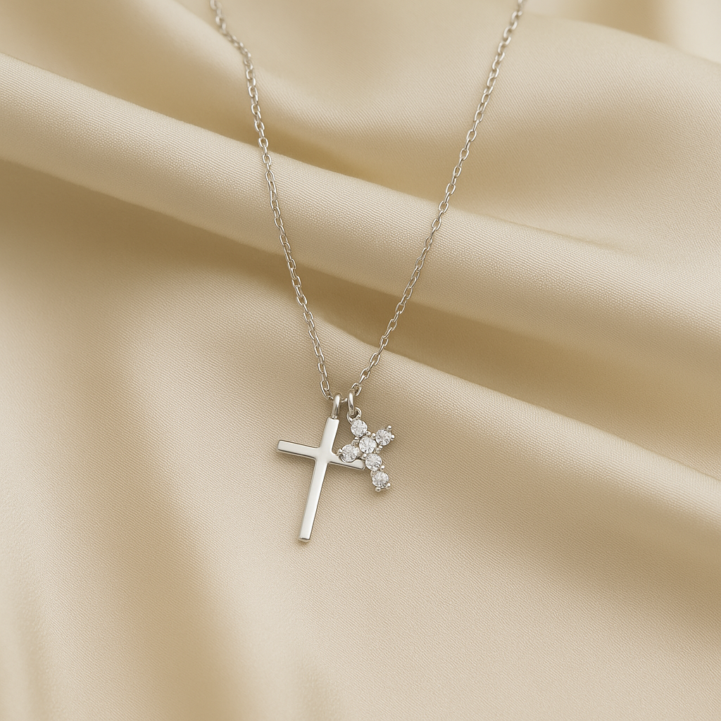 Cross Crystal Necklace