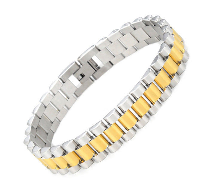 Dual Tone Link Bracelet