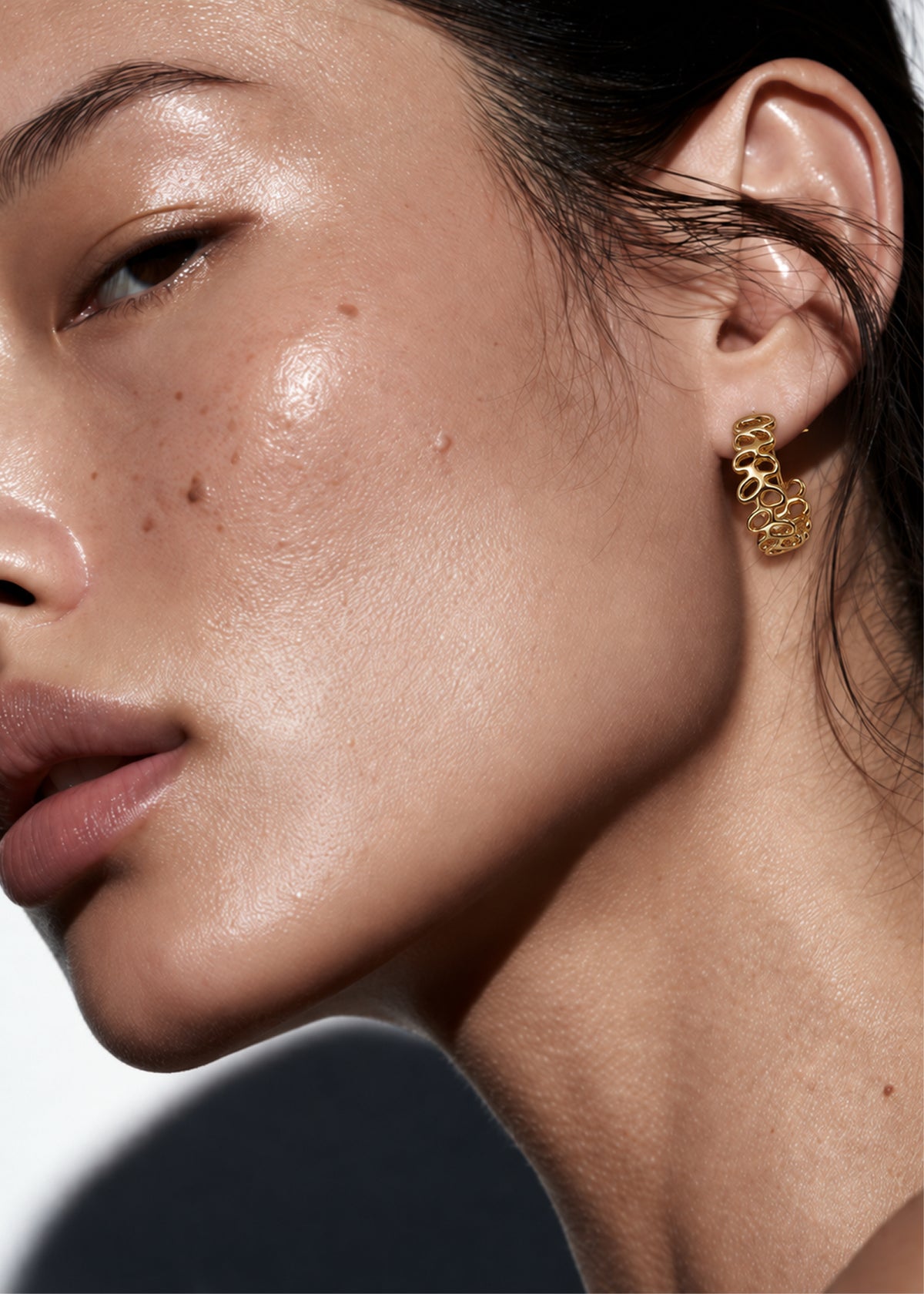 Delicate Vine Hoop Earrings