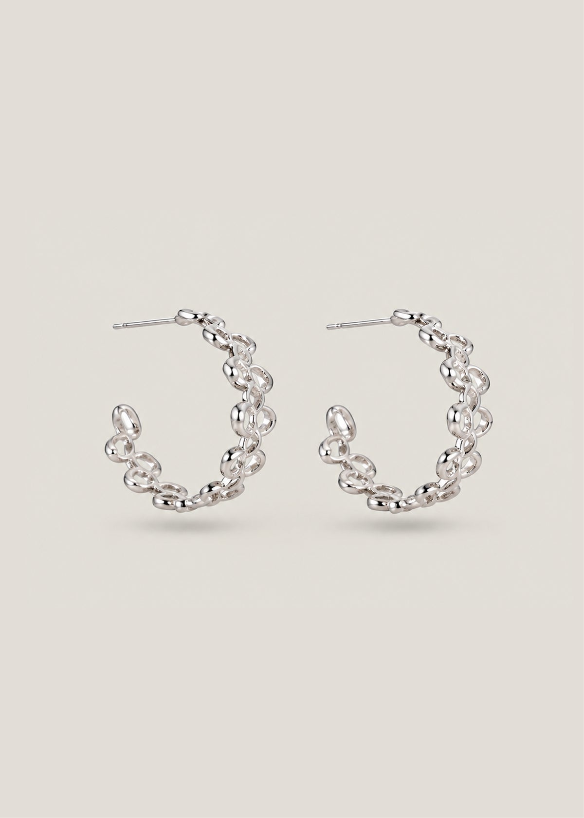 Delicate Vine Hoop Earrings