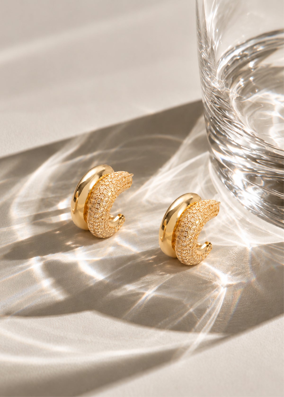 Textured Hoop Earrings