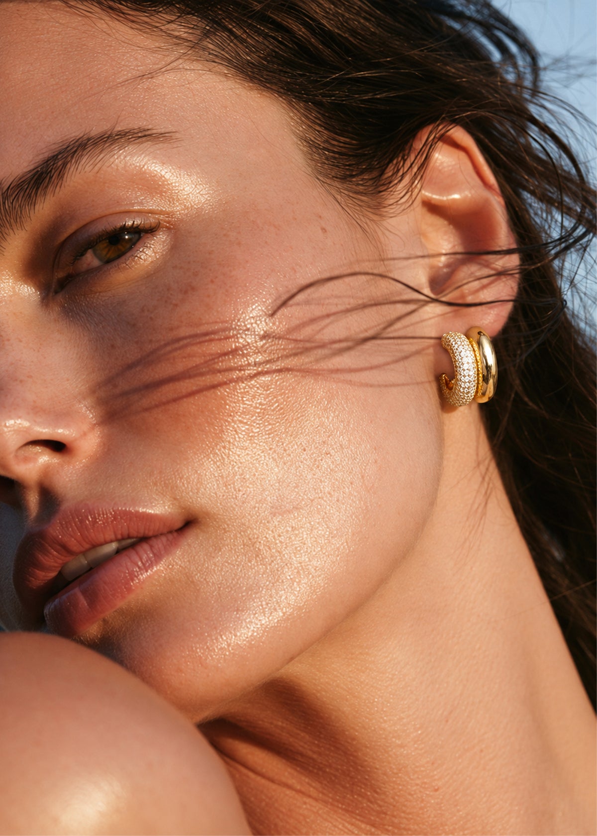 Textured Hoop Earrings