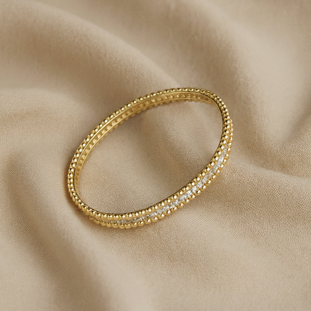 Double Row Crystal Bangle