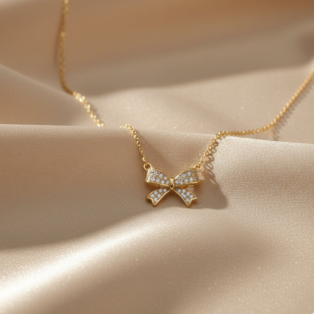 Graceful Bow Necklace