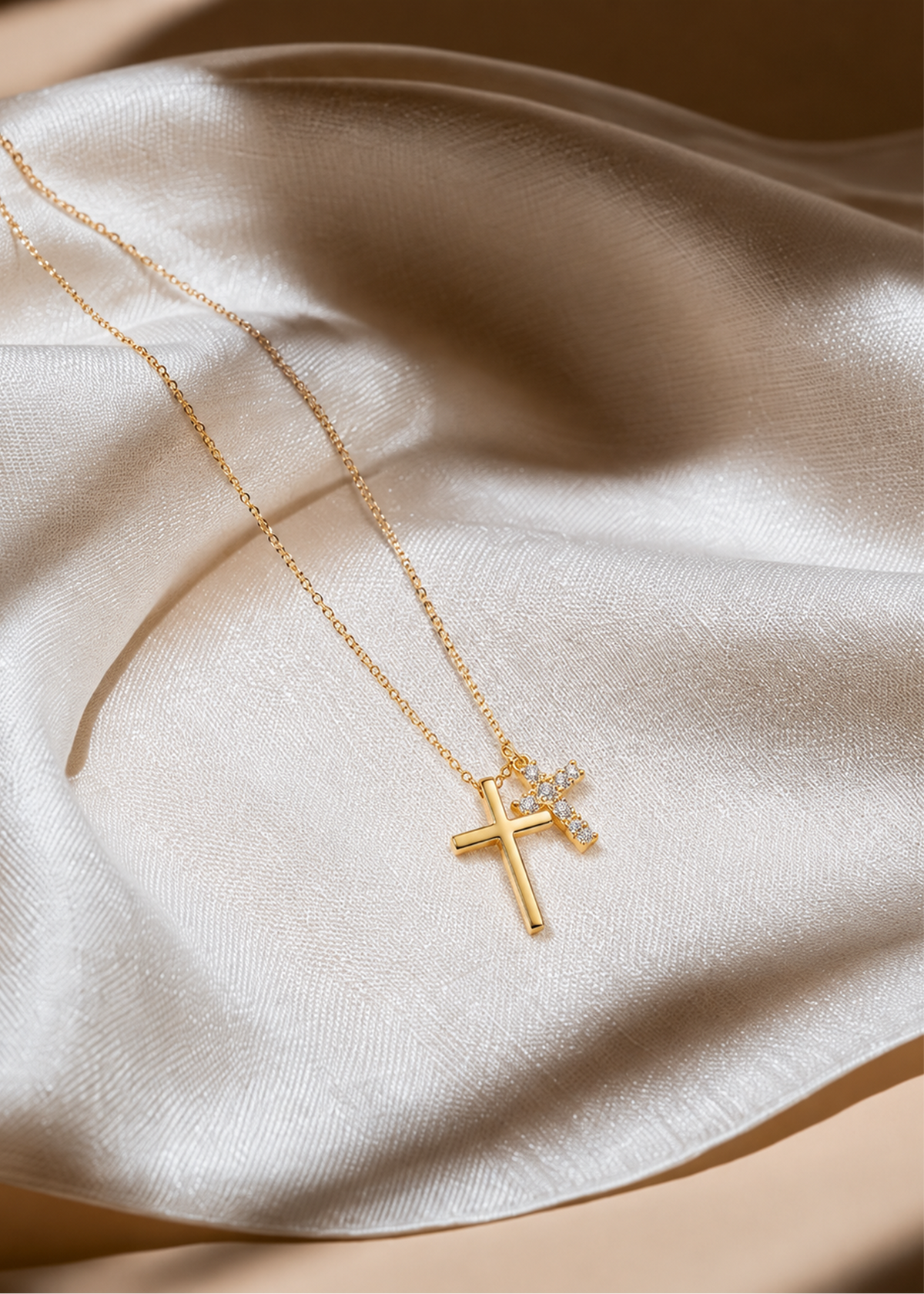 Cross Crystal Necklace
