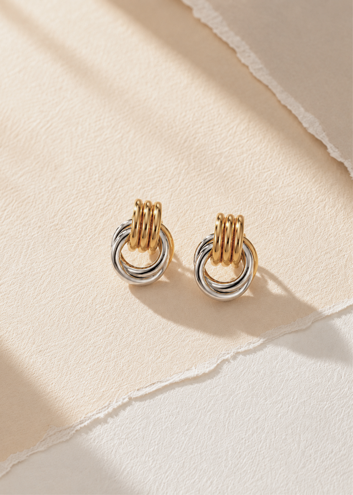 Polished Sphere Hoop Earrings