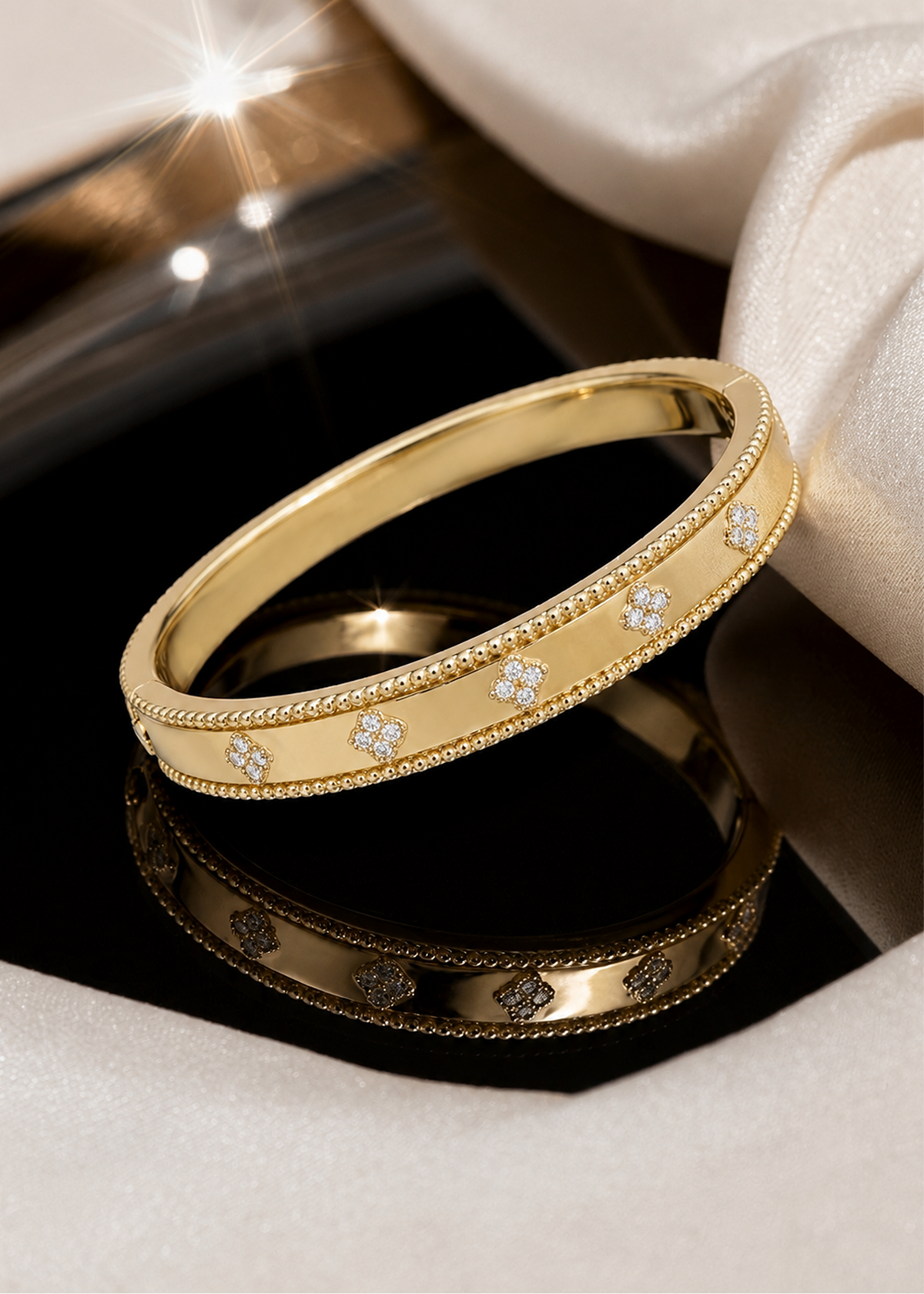 Diamond Twist Bangle