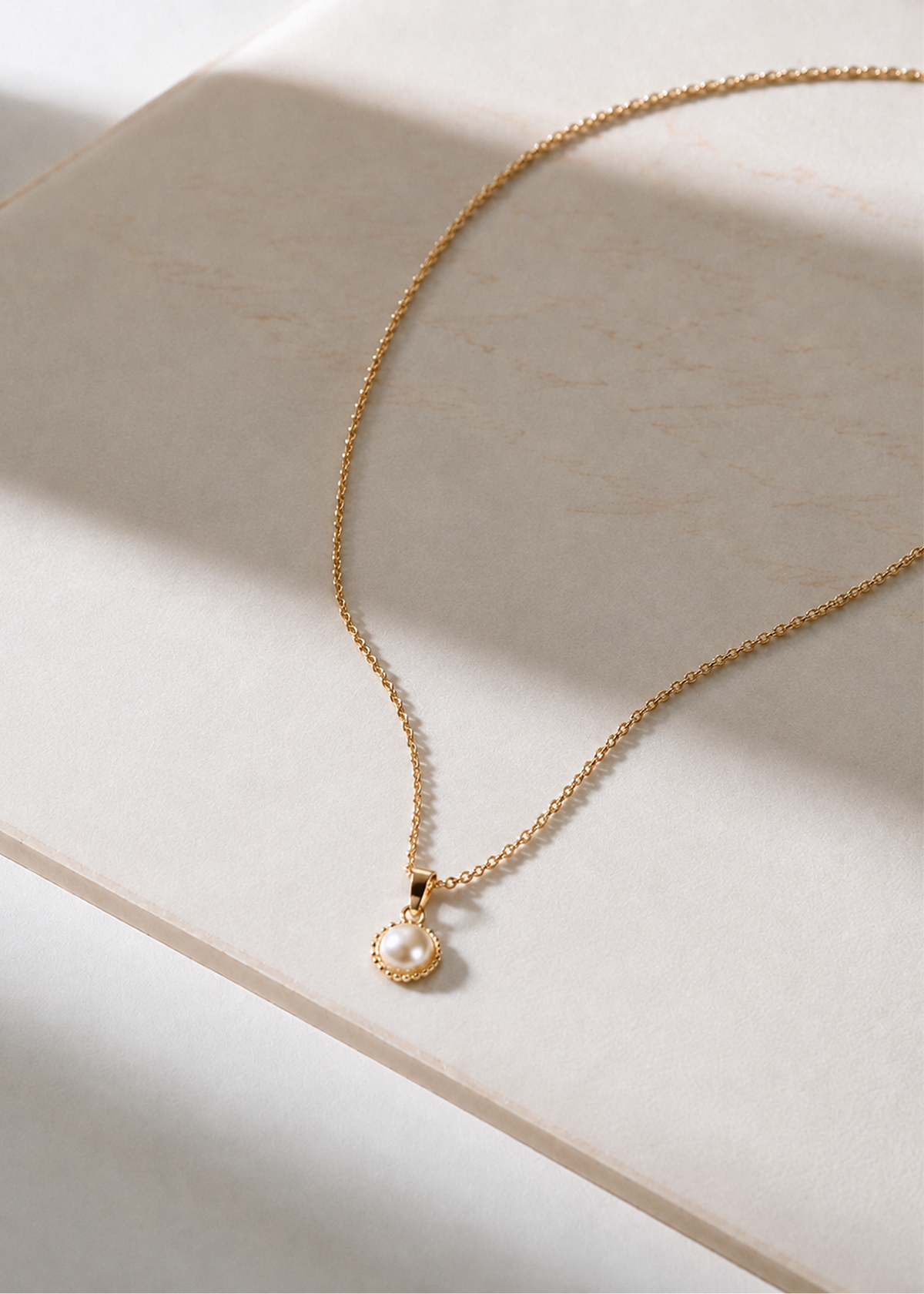 Regal Pearl Pendant Necklace