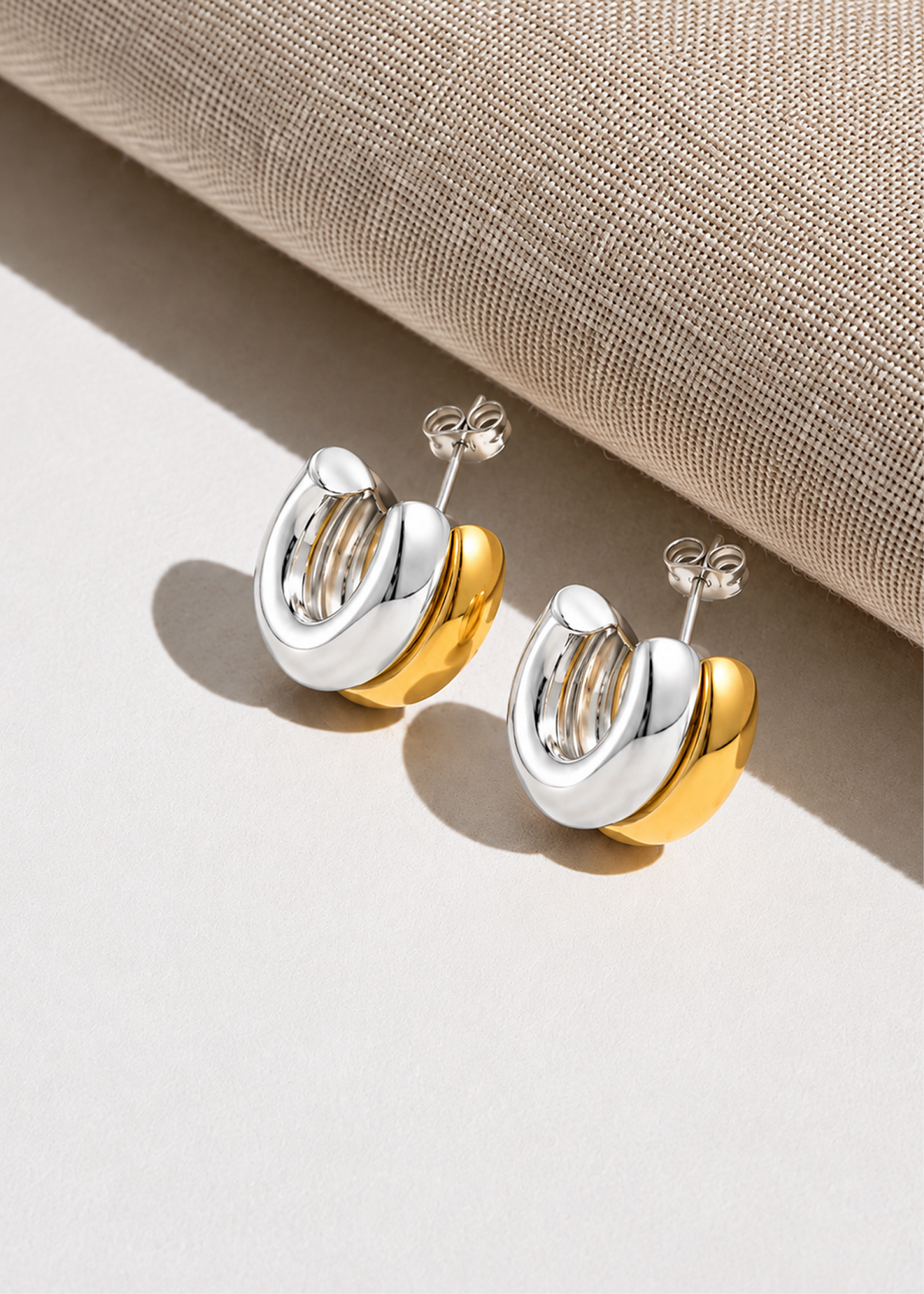 Layered Harmony Hoop Earrings