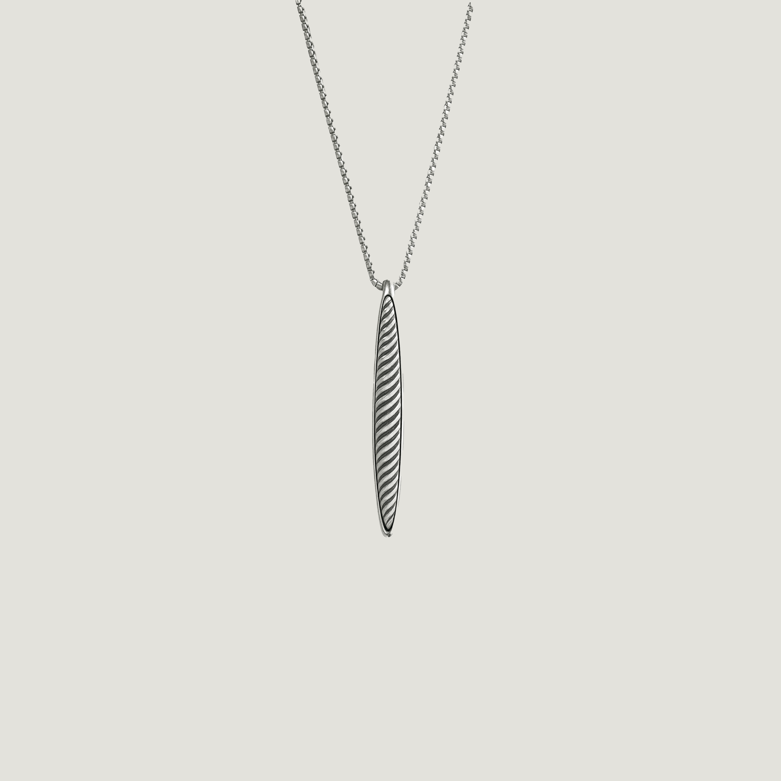 Sleek Wave Pendant Necklace