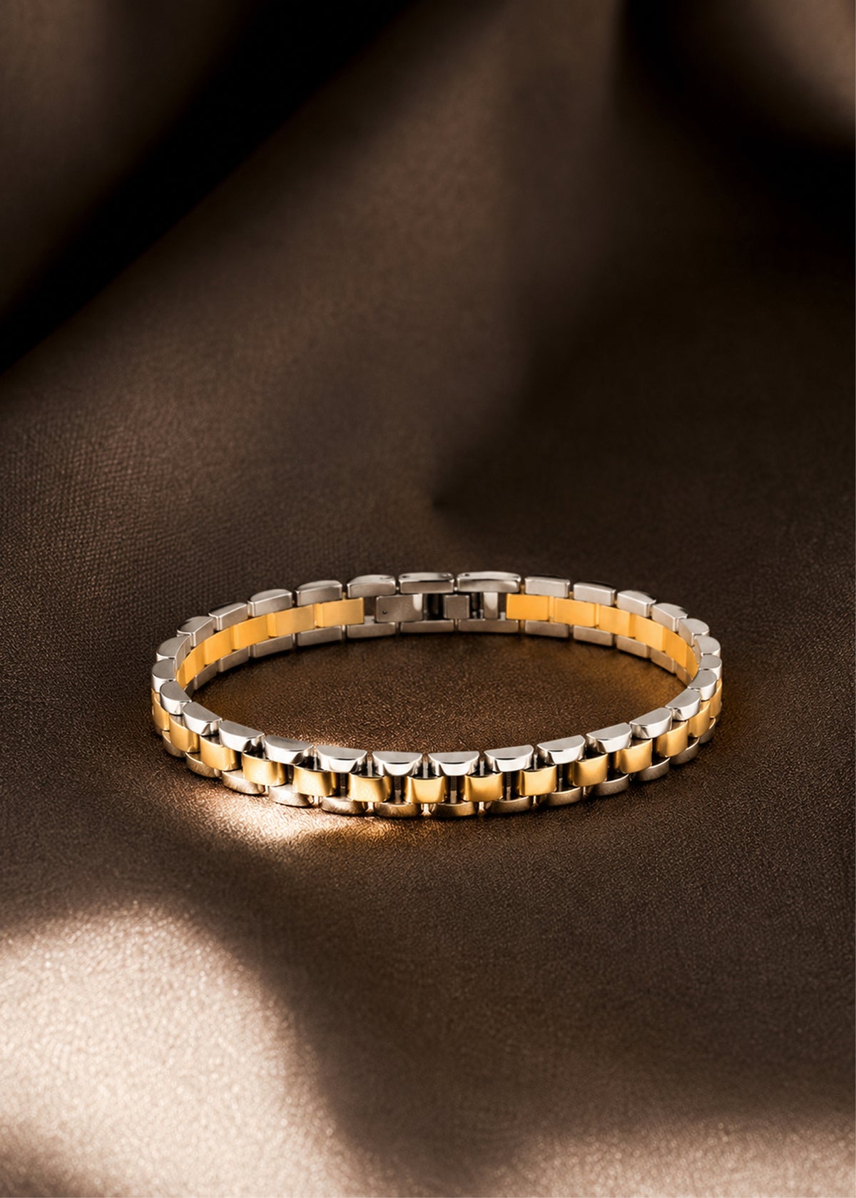 Dual Tone Link Bracelet