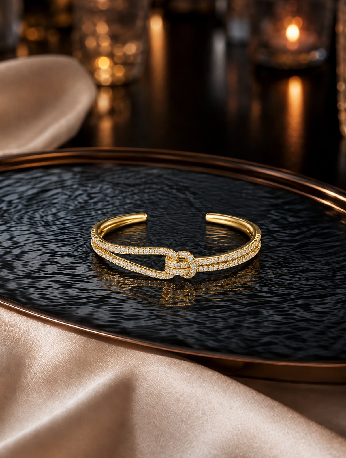 Knot Open Cuff Bracelet