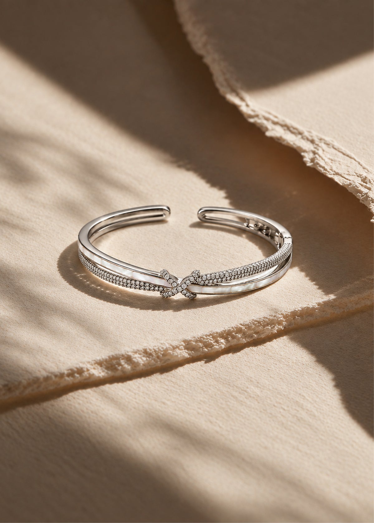 X-Cross Crystal Cuff