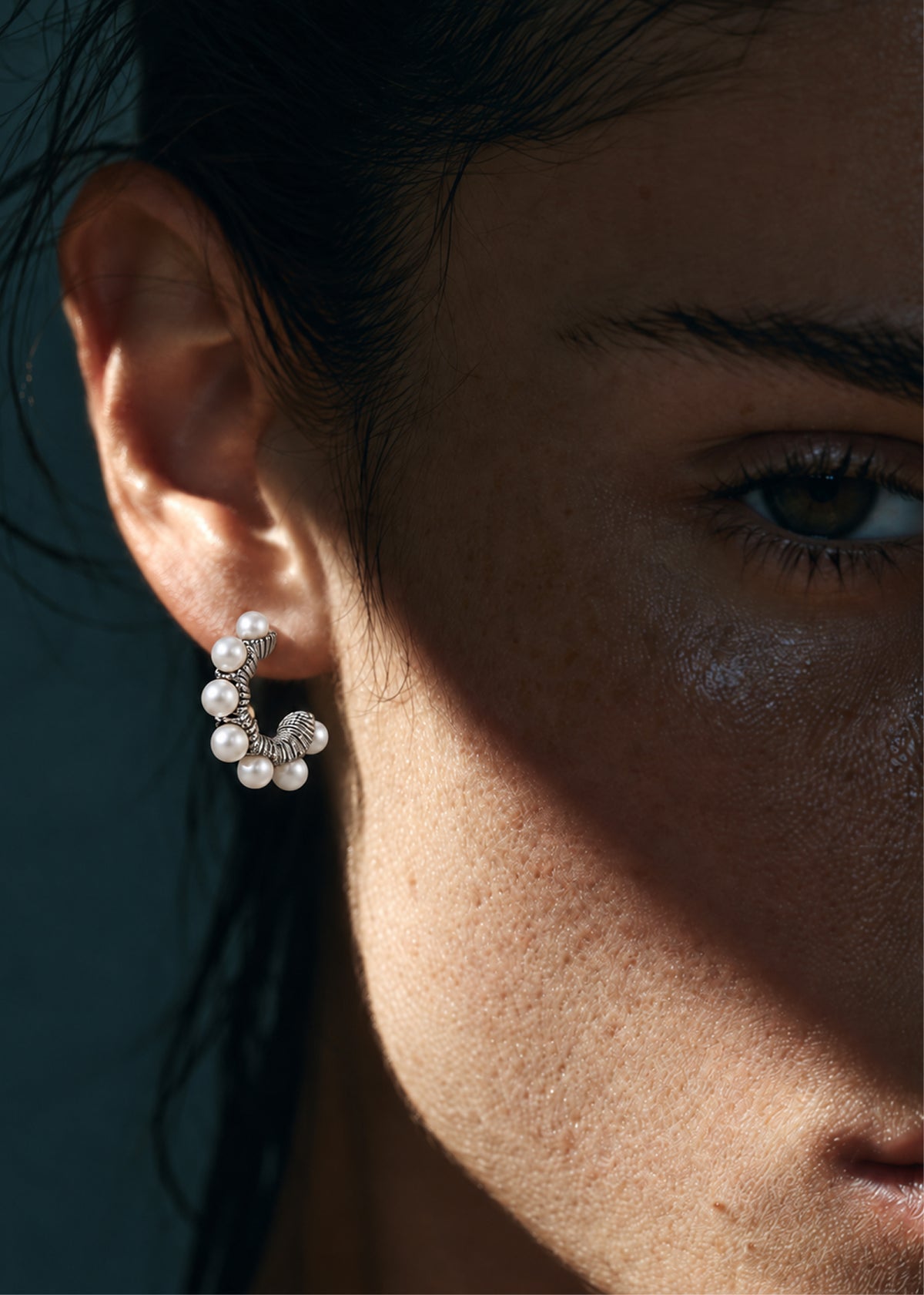 Pearl Hoop Earrings