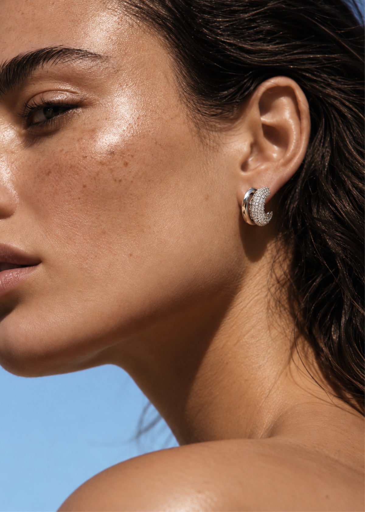 Textured Hoop Earrings