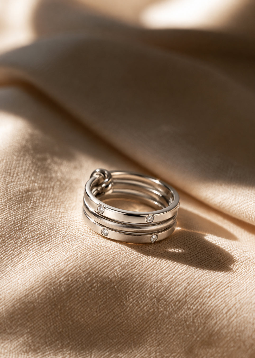Knot Twist Statement Ring